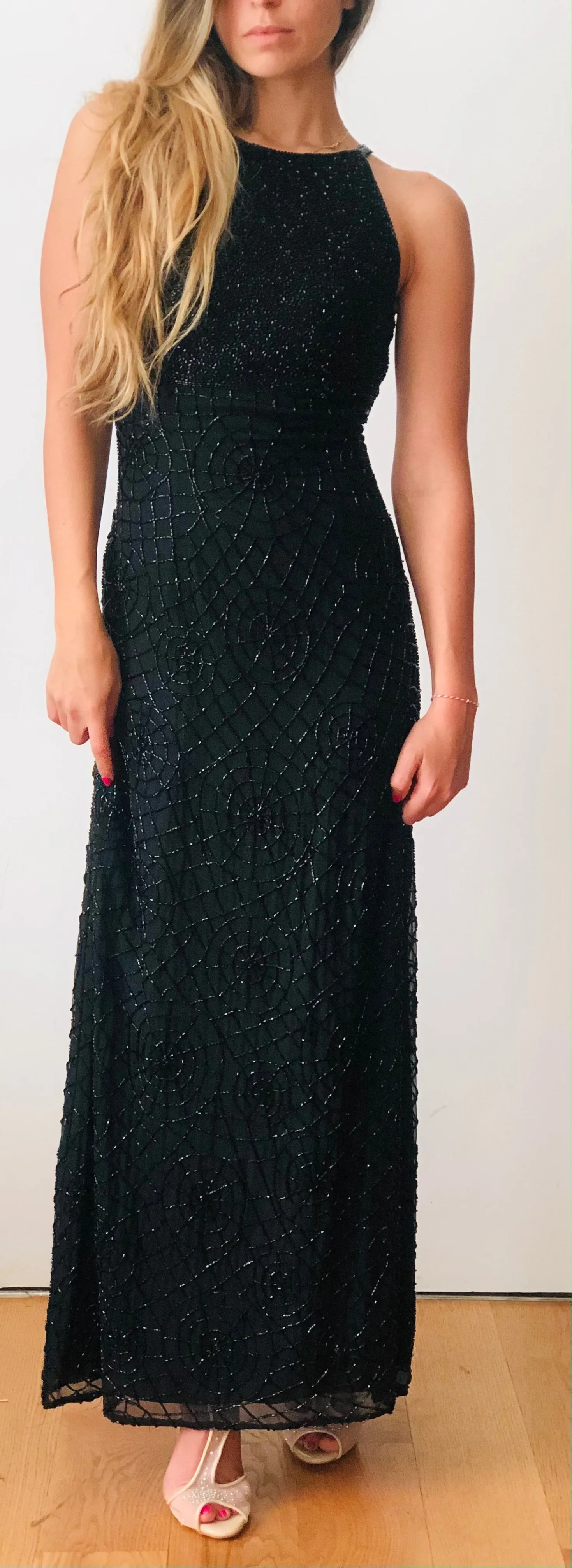 Vintage Find - Beaded Spiderweb Dress