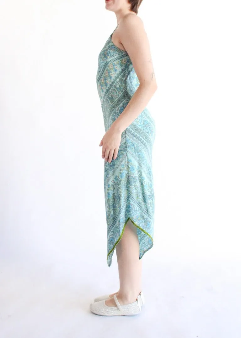 Vintage Paisley Dress D0499